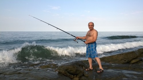 Fishing on Caspian Sea